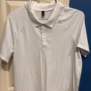 Lululemon Athletica White Metal Vent Polo